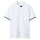 住商モンブラン ジャケット（メンズ・半袖） 医務衣 医療白衣 白/ネイビー 3L 72-858（直送品）
