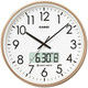 CASIO（カシオ）掛け時計 [電波 ステップ チャイム カレンダー] 直径360mm IC-2100J-9JF 1個 壁掛けタイプ アナログ表示 風防：ガラス