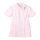 ナガイレーベン チュニック（ロールカラー） 医療白衣 半袖 ピンク EL FE-4522（取寄品）