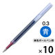 ぺんてる ボールペン替芯 エナージェル単色用 0.3mm 青 ゲルインク XLRN3-C 1箱（10本入）