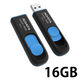 ADATA　USB3.0対応スライド式USBメモリー　16GB　AUV128-16G-RBE