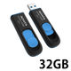 ADATA　USB3.0対応スライド式USBメモリー　32GB　AUV128-32G-RBE