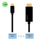 Vodaview　USB（TypeC）→HDMI変換アダプタ　1.8m　ブラック　VV-USC-HDA018-B-CA