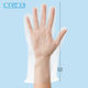 【現場のチカラ】ポリエチレン手袋0.023mm 外エンボス クリア L 1箱（100枚入） オリジナル