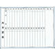 トラスコ中山 ＴＲＵＳＣＯ　スチール製ホワイトボード　月予定表・縦　６００Ｘ９０ GL-222 1枚 502-6695