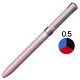 ジェットストリームF（回転繰り出し式） 3色ボールペン 0.5mm シュガーピンク軸 SXE3-601-05 三菱鉛筆uniユニ