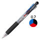 トンボ鉛筆【Reporter】多色ボールペン　リポーター　3色（黒/赤/青）　油性　0.7mm　透明　BC-TRC20　1本