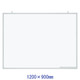 プラス　ホワイトボード樹脂製フレーム1200×900　WB-1209JSQ　1枚