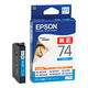 エプソン（EPSON） 純正インク ICC74 シアン IC74シリーズ 1個