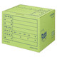 コクヨ 文書保存箱（フォルダー用） B4/A4用 グリーン 緑 40枚 書類収納 ダンボール B4A4-BX-G