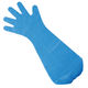 LDポリエチレン手袋　超ロングタイプ　ブルー　フリー　外エンボス　1箱(30枚入)　川西工業