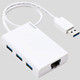 有線LAN アダプタ USB3.0 USBハブ付 3ポート ケーブル長 30cm EDC-GUA3H エレコム