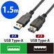 エレコム USB3.0延長ケーブル Standard-Aオス-Standard-Aメス ブラック