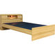友澤木工 機能性畳ベッド 高さ3段階調整 ダブル 美草青 1410×2150×720mm 1台