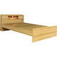 友澤木工 機能性畳ベッド 高さ3段階調整 ダブル 美草茶 1410×2150×720mm 1台