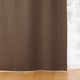無印良品 ポリエステルドビー織ノンプリーツカーテン（防炎・遮光性） 幅100×丈105cm用 ダークブラウン 良品計画