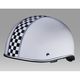 ユニカー工業 ダックテールスタイルヘルメット チェッカー柄（ホワイト）［58～60cm］ BH-08W（直送品）