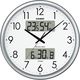 CASIO（カシオ） 電波時計 掛け時計 アナログ 温湿度計 カレンダー付 生活環境お知らせ機能付き