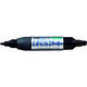 三菱鉛筆 uni 油性ツインマーカー細字丸芯太字角芯 黒 PA152TR.24 1本 792-3937（直送品）