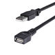 Startech.com USB2.0延長ケーブル Type-A オス/メス ブラック