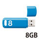 USBメモリ 8GB USB3.0 シンプル キャップ式 ブルー セキュリティ機能対応 MF-ABPU308GBU エレコム 1個 オリジナル