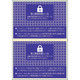 小林クリエイト 個人情報保護シール（ハーフ） 200枚（100シート×2面付）