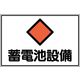 日本緑十字社 危険地域室標識 FS 蓄電池設備
