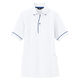 アイトス 介護ユニフォーム サイドポケット半袖ポロシャツ（男女兼用） AZ7668 ホワイト 5L 1枚（直送品）