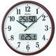 SEIKO（セイコー）掛け時計 [電波 ステップ 温湿度 カレンダー] 直径350mm KX383