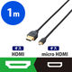 マイクロHDMIケーブル 4K2K対応 RoHS指令準拠 ブラック DH-HD14EUシリーズ エレコム