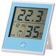 オーム電機 時計付き温湿度計 インフルエンザ 熱中症対策 温度計 湿度計 TEM-200