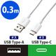 タブレット・スマホ USBケーブル A-Type C 認証品やわらか耐久 白 0.3m MPA-ACYS03NWH エレコム 1個（直送品）