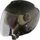 TNK工業 ZJ-3 ジェットヘルメット ハーフマッドBK DEEPFREE 510069（直送品）