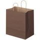 スーパーバッグ 丸紐 ニュアンスカラー手提紙袋 L ウォームブラウン  1箱（300枚：50枚入×6袋）