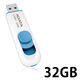 ADATA USB2.0対応スライド式USBメモリー32GB AC008-32G-RWE 1本