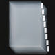 アスクル　クリアーホルダー　A4　1セット160枚：8枚×2組×10袋　山ずれ8山サイドインデックス付　ファイル オリジナル