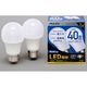 アイリスオーヤマ LED電球 E26 広配光 40形相当 昼白色 LDA4N-G-4T6-E2P（直送品）