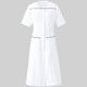 YUKISABURO WATANABE レディスワンピース半袖 YW114 医療白衣 1枚