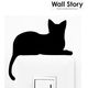 ウォールステッカー 壁紙シール 猫 CAT LIFE