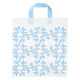アスクル 底マチポリ手提げ袋 （再生原料40％配合） Mサイズ ブルー 1袋（50枚入） オリジナル