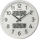 RHYTHM（リズム） フィットウェーブリブA03 掛け時計 [電波 温湿度 カレンダー] 直径350mm 8FYA03SR03 1個