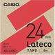 カシオ計算機 ラテコ テープ（黒文字） 1個（8m巻） XB