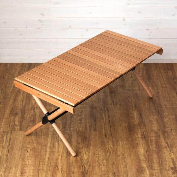 LOHACO - 折りたたみ テーブル 木製 アウトドア 軽量 幅90cm 高さ40cm [98602]【 折りたたみテーブル アウトドア
