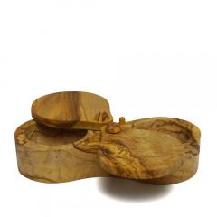 ＜LOHACO＞ ベラール ソルトキーパー ダブル 90062 木製 食器 BERARD オリーブウッド画像
