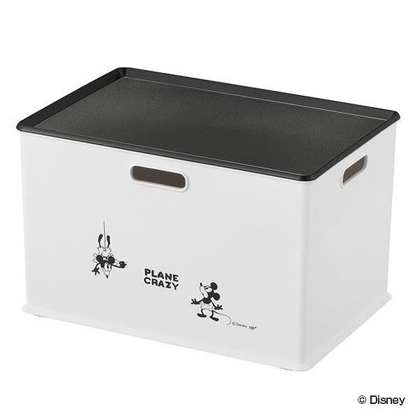 Lohaco 収納ボックス インボックス プレート付き ミッキーマウス Bタイプ 収納ケース 収納 カラーボックス インナーボックス プラスチック フタ付き 箱 プレーン クレイジー ディズニー Disney ミッキー ミニーマウス スタッキング 収納ボックス 保存ボックス
