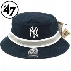＜LOHACO＞【SALE】フォーティーセブン ヤンキース ’47 バケットハット Yankees ’47 Bucket 帽子 メンズ レディース Fall Navy （SDBKB17GWF FW18）