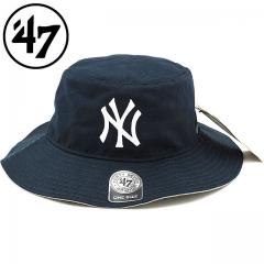 ＜LOHACO＞【SALE】フォーティーセブン ヤンキース ’47 カービー バケットハット Yankees ’47 Kirby Bucket 帽子 メンズ レディース Navy （KIRBY17GWF FW18）