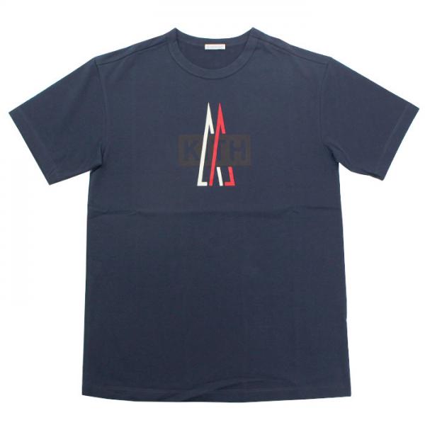 LOHACO - モンクレール MONCLER KITH ダブルネームTシャツ 80371-50-83152 NAVY XXL (Tシャツ