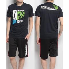 ＜LOHACO＞ （セール）s.a.gear（エスエーギア）バスケットボール メンズ 半袖Tシャツ 半袖グラフィックTEE STRONG SA-S18-103-016 メンズ ネイビー