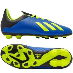 ＜LOHACO＞ （セール）adidas（アディダス）サッカー ジュニアスパイク エックス 18.4 AI1 J FBX72 DB2419 フットボールブルー／ソーラーイエロー／コアブラック
